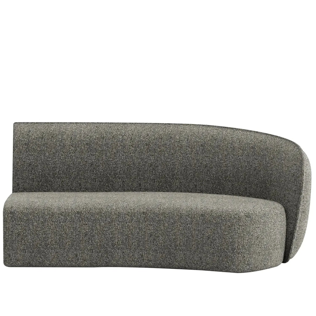 Minimalist fabric modular curved 2 seater armrest corner sofa pod detail 31.