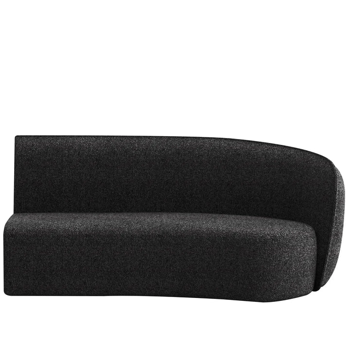 Minimalist fabric modular curved 2 seater armrest corner sofa pod detail 34.