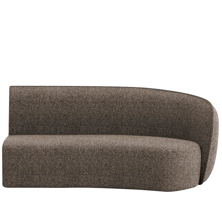 Minimalist fabric modular curved 2 seater armrest corner sofa pod detail 35.