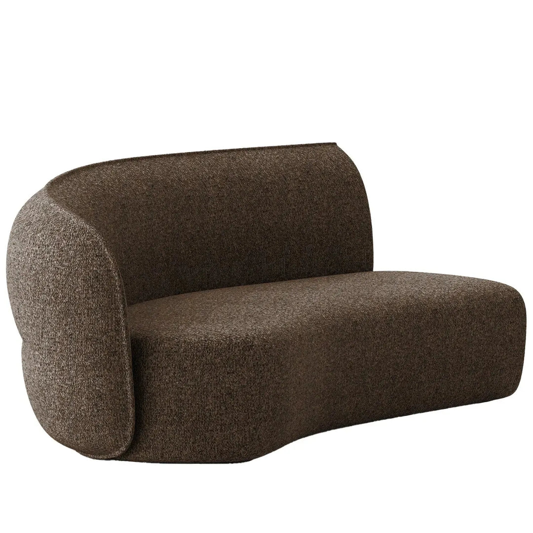 Minimalist fabric modular curved 2 seater armrest corner sofa pod detail 24.