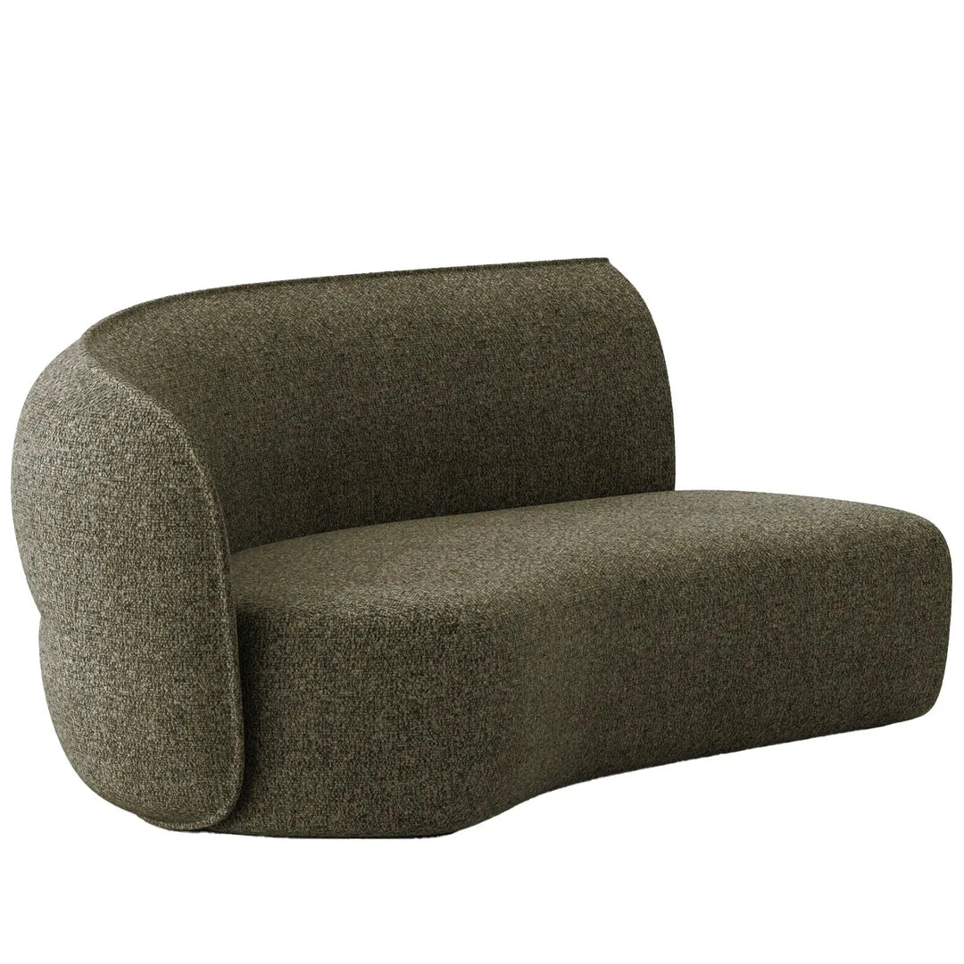 Minimalist fabric modular curved 2 seater armrest corner sofa pod detail 18.