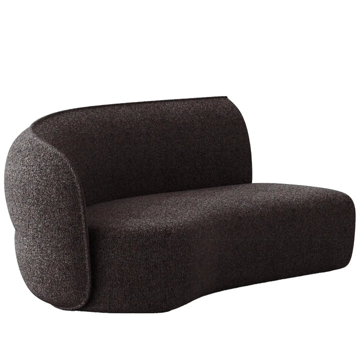 Minimalist fabric modular curved 2 seater armrest corner sofa pod detail 25.