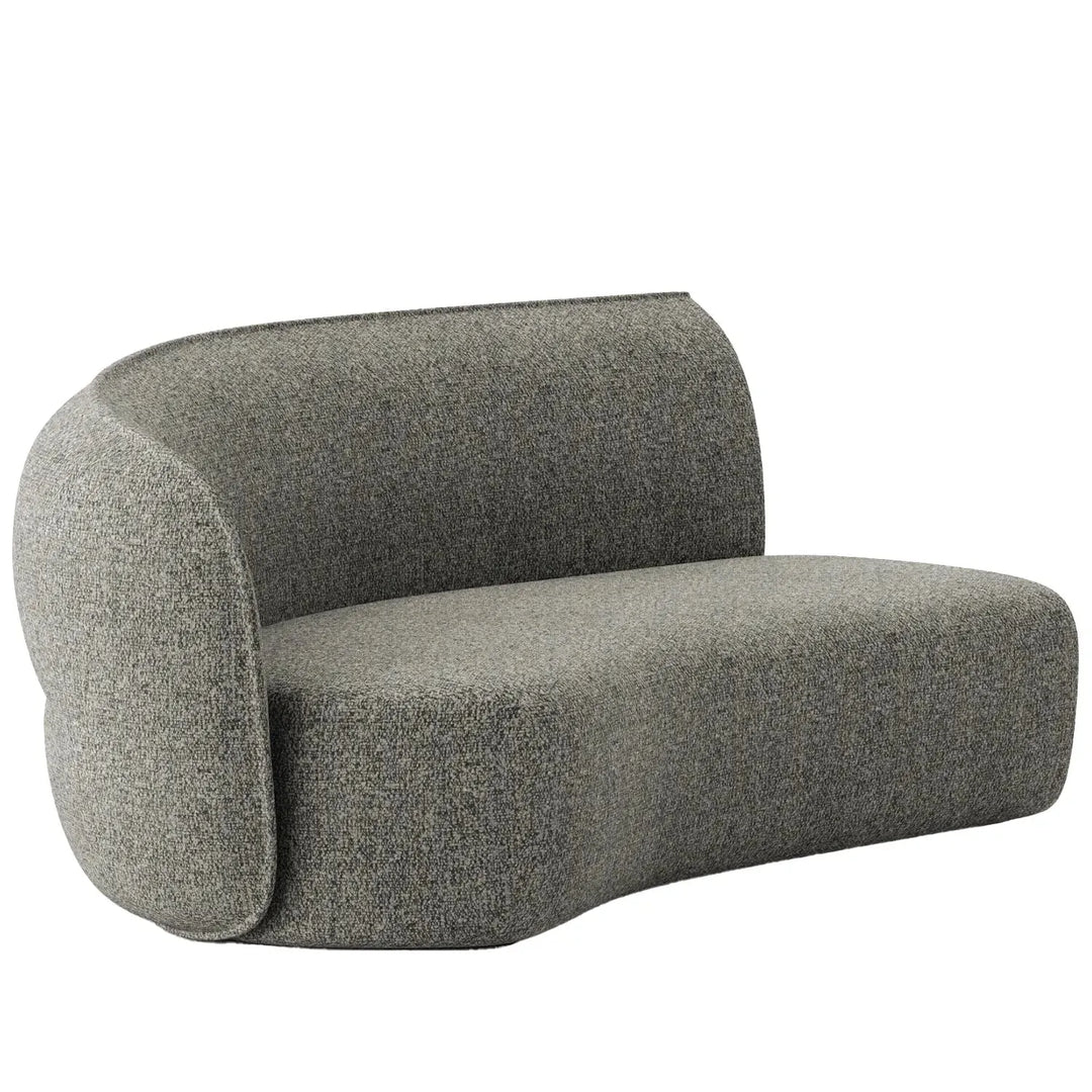 Minimalist fabric modular curved 2 seater armrest corner sofa pod detail 19.