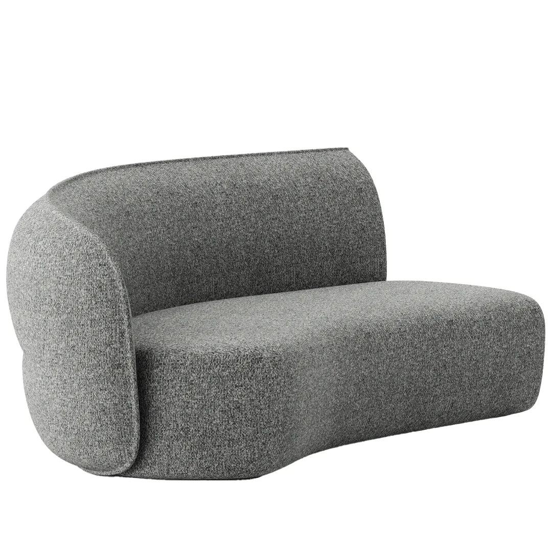 Minimalist fabric modular curved 2 seater armrest corner sofa pod detail 21.