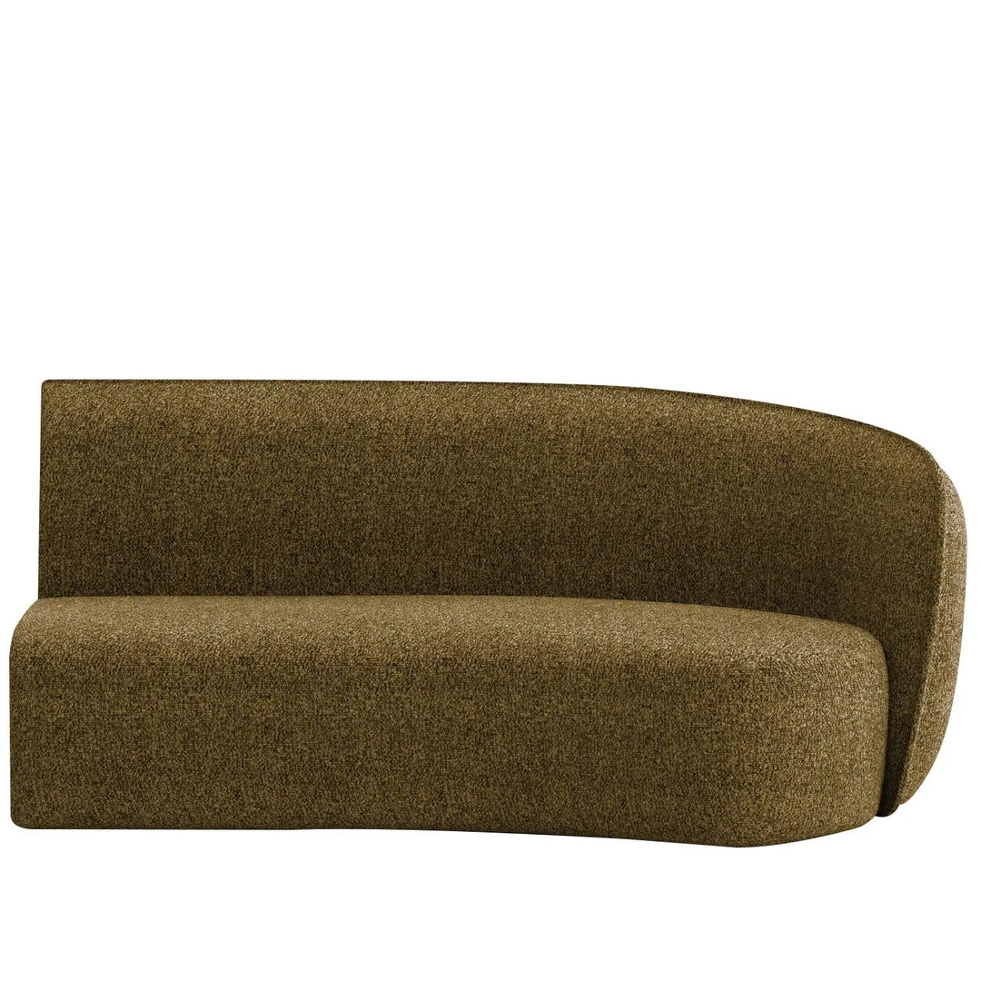 Minimalist fabric modular curved 2 seater armrest corner sofa pod detail 28.