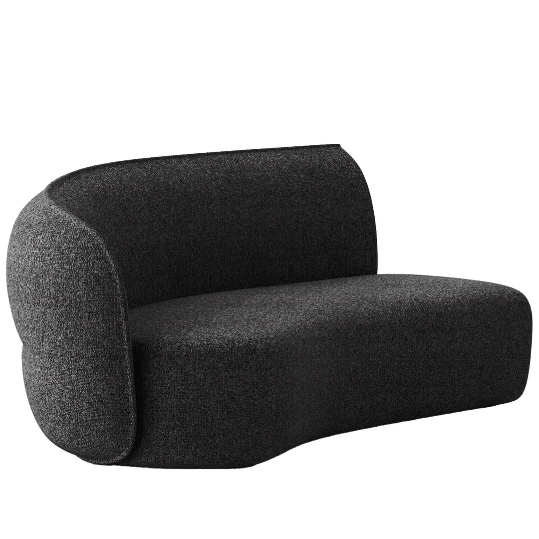 Minimalist fabric modular curved 2 seater armrest corner sofa pod detail 23.