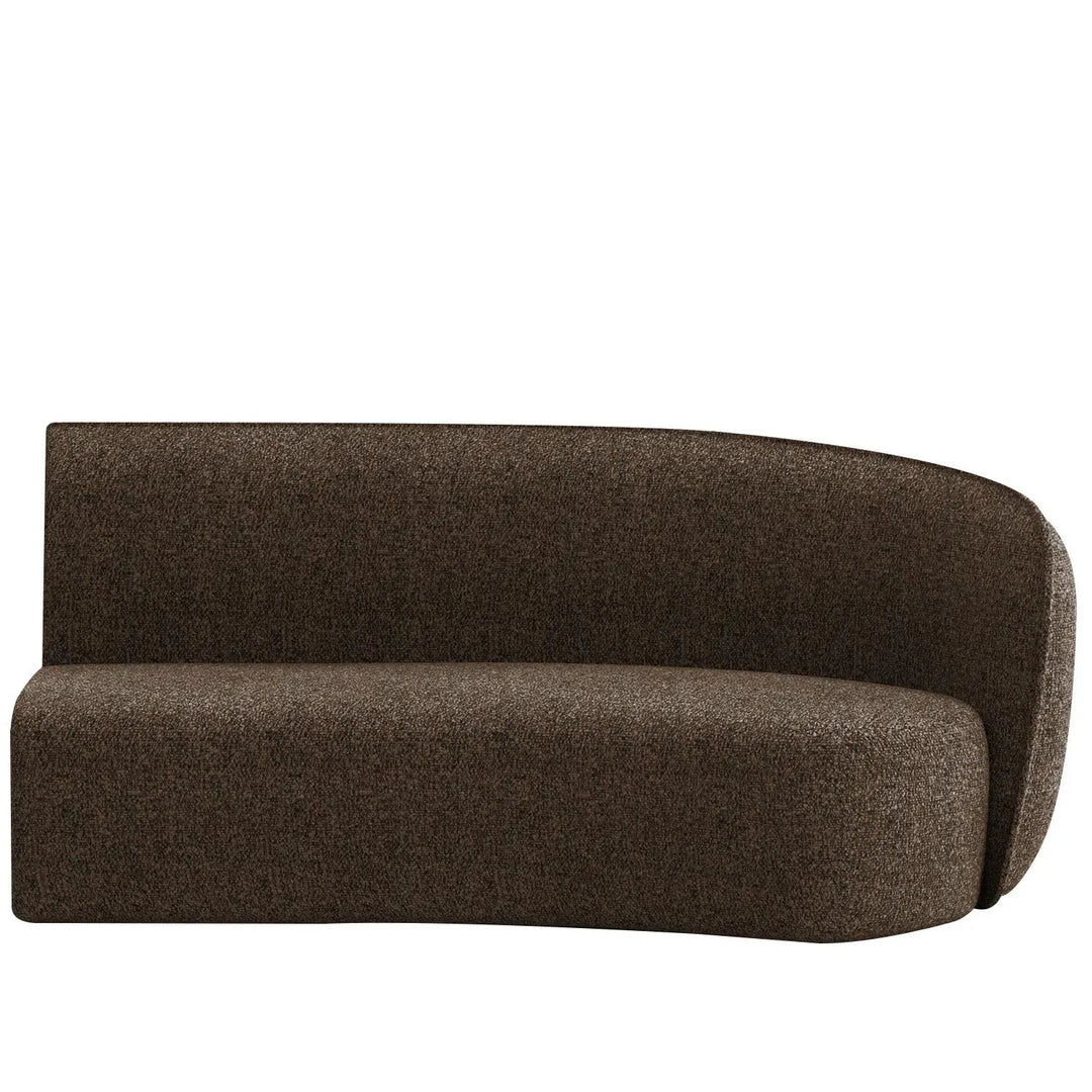 Minimalist fabric modular curved 2 seater armrest corner sofa pod detail 36.