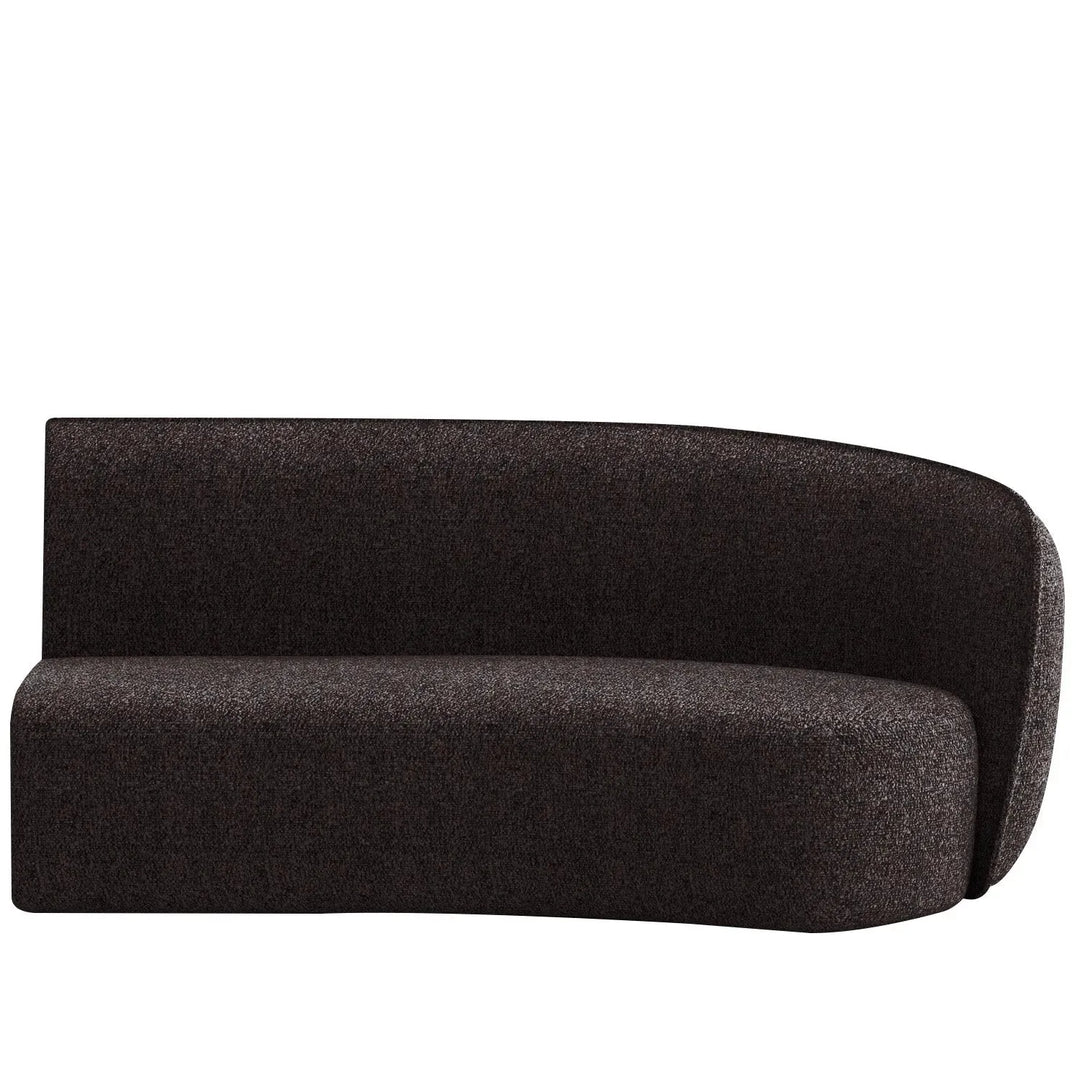 Minimalist fabric modular curved 2 seater armrest corner sofa pod detail 37.