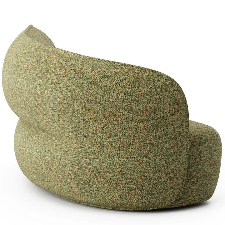 Minimalist fabric modular curved 2 seater armrest corner sofa pod detail 11.