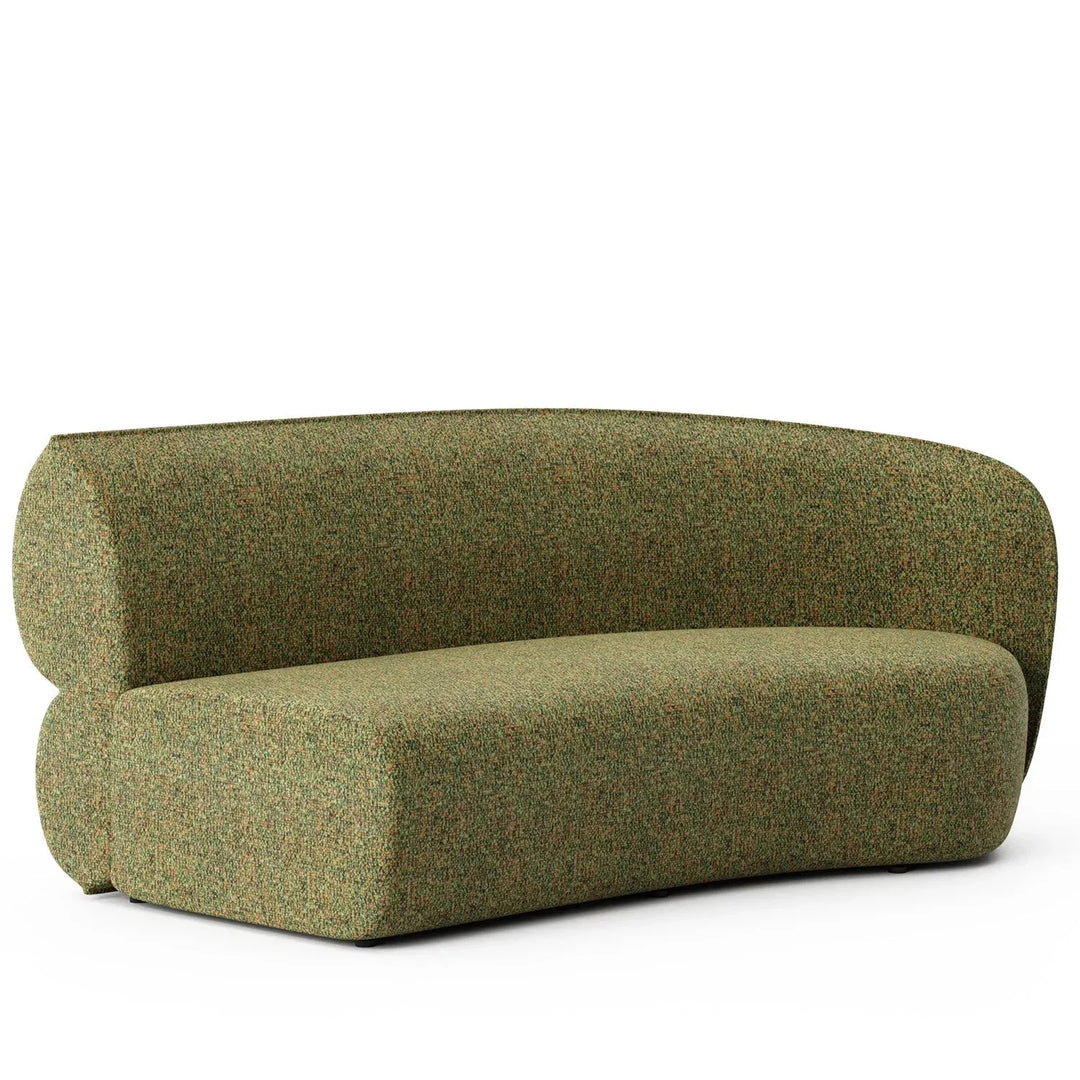 Minimalist fabric modular curved 2 seater armrest corner sofa pod detail 15.