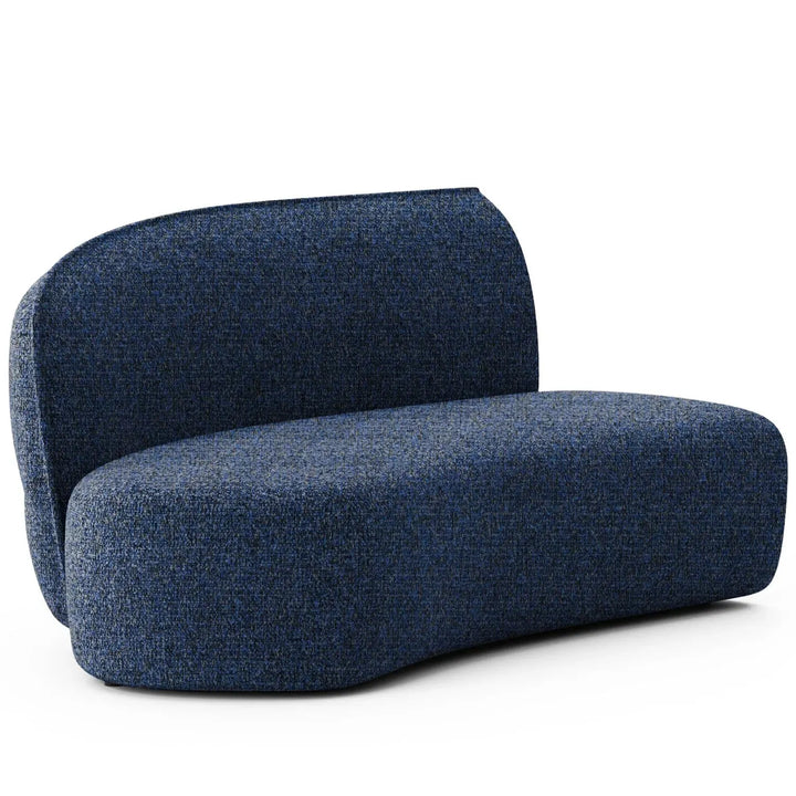 Minimalist fabric modular curved 2 seater armless corner sofa pod detail 38.