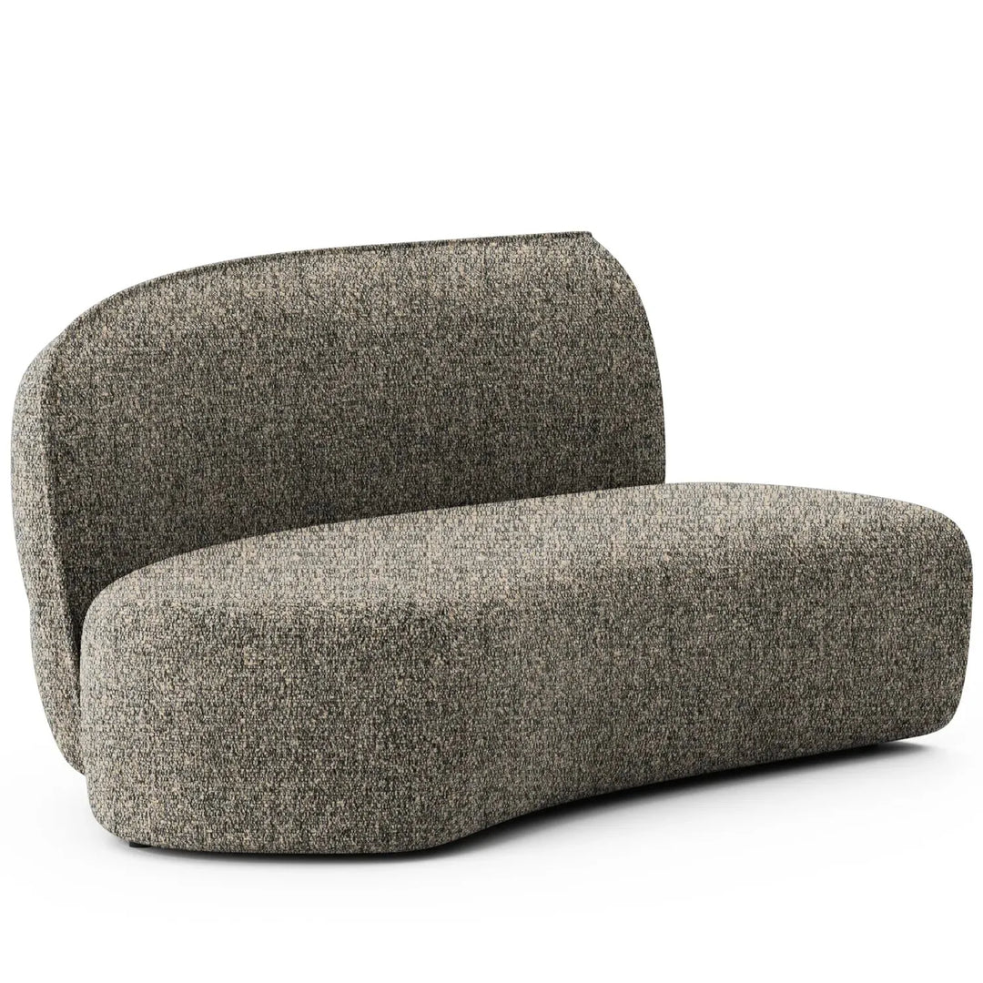 Minimalist fabric modular curved 2 seater armless corner sofa pod detail 31.