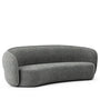 Minimalist Fabric Curved 4 Seater Sofa POD
