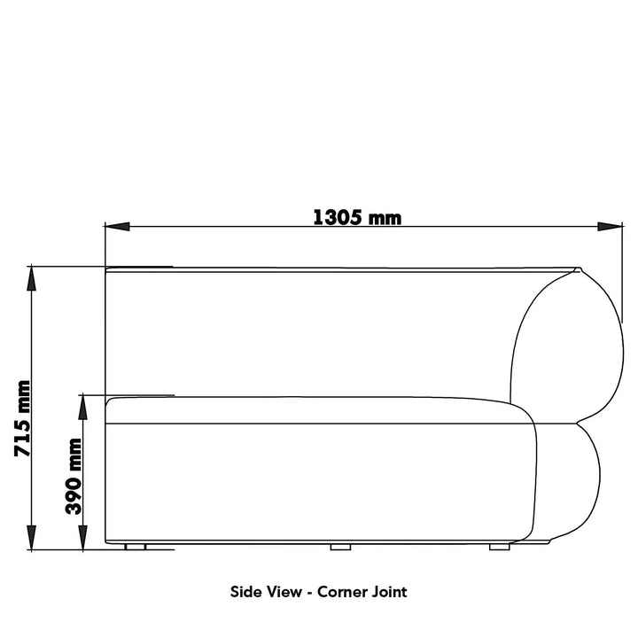 Minimalist fabric modular joint connection sofa pod color swatches.