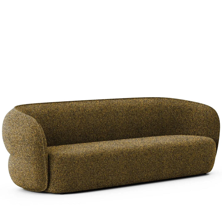 Minimalist fabric straight 3 seater sofa pod detail 6.