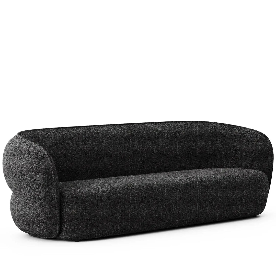 Minimalist fabric straight 3 seater sofa pod detail 11.