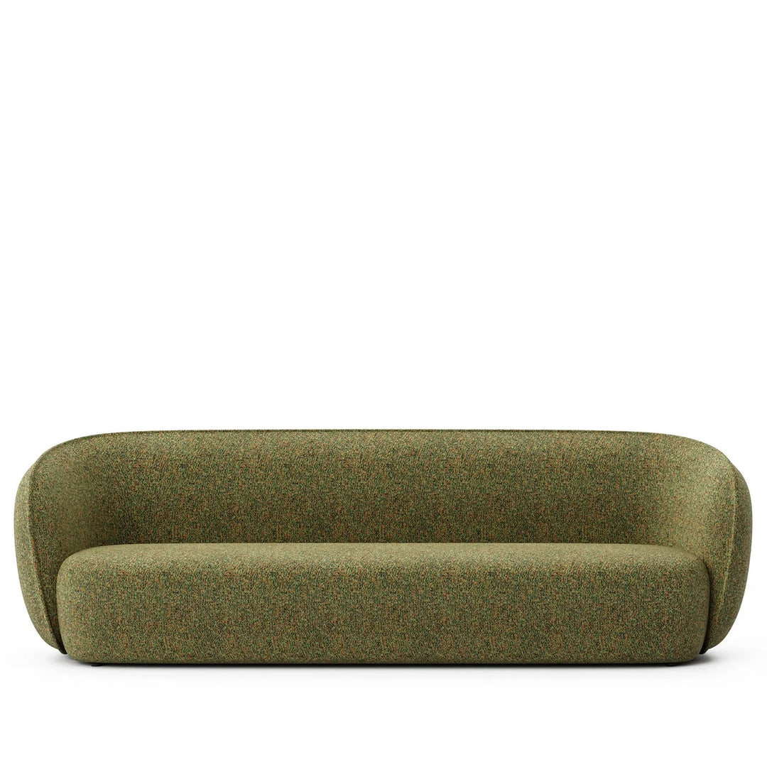 Minimalist fabric straight 3 seater sofa pod detail 1.