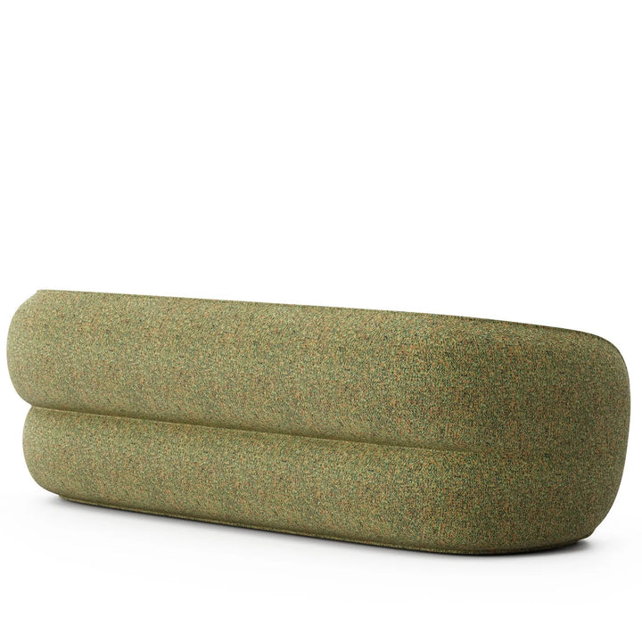 Minimalist fabric straight 3 seater sofa pod detail 3.