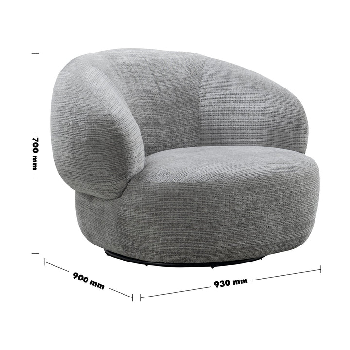 Minimalist fabric revolving 1 seater sofa criet size charts.