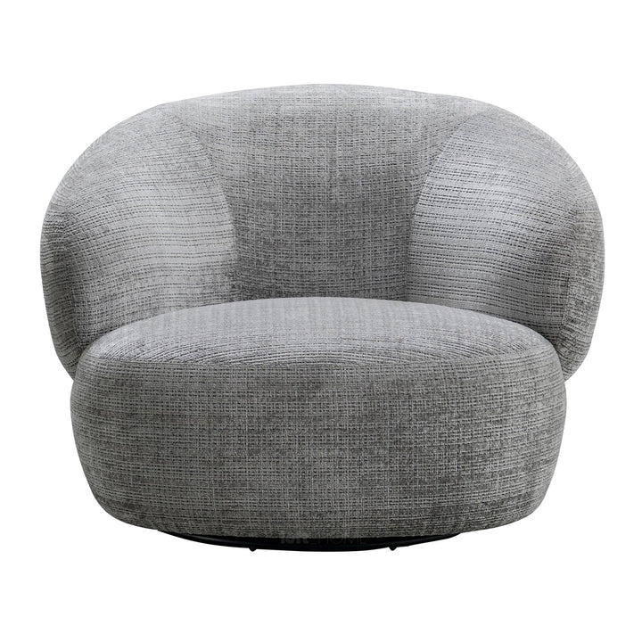 Minimalist fabric revolving 1 seater sofa criet color swatches.