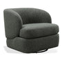 Modern Mixed Weave Fabric Revolving 1 Seater Sofa GOYLE