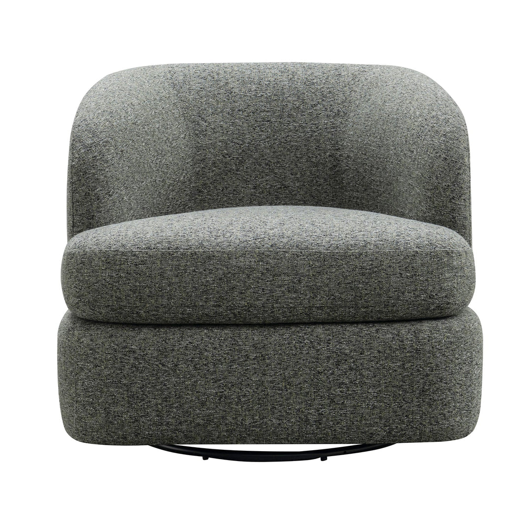Minimalist fabric revolving 1 seater sofa goyle color swatches.