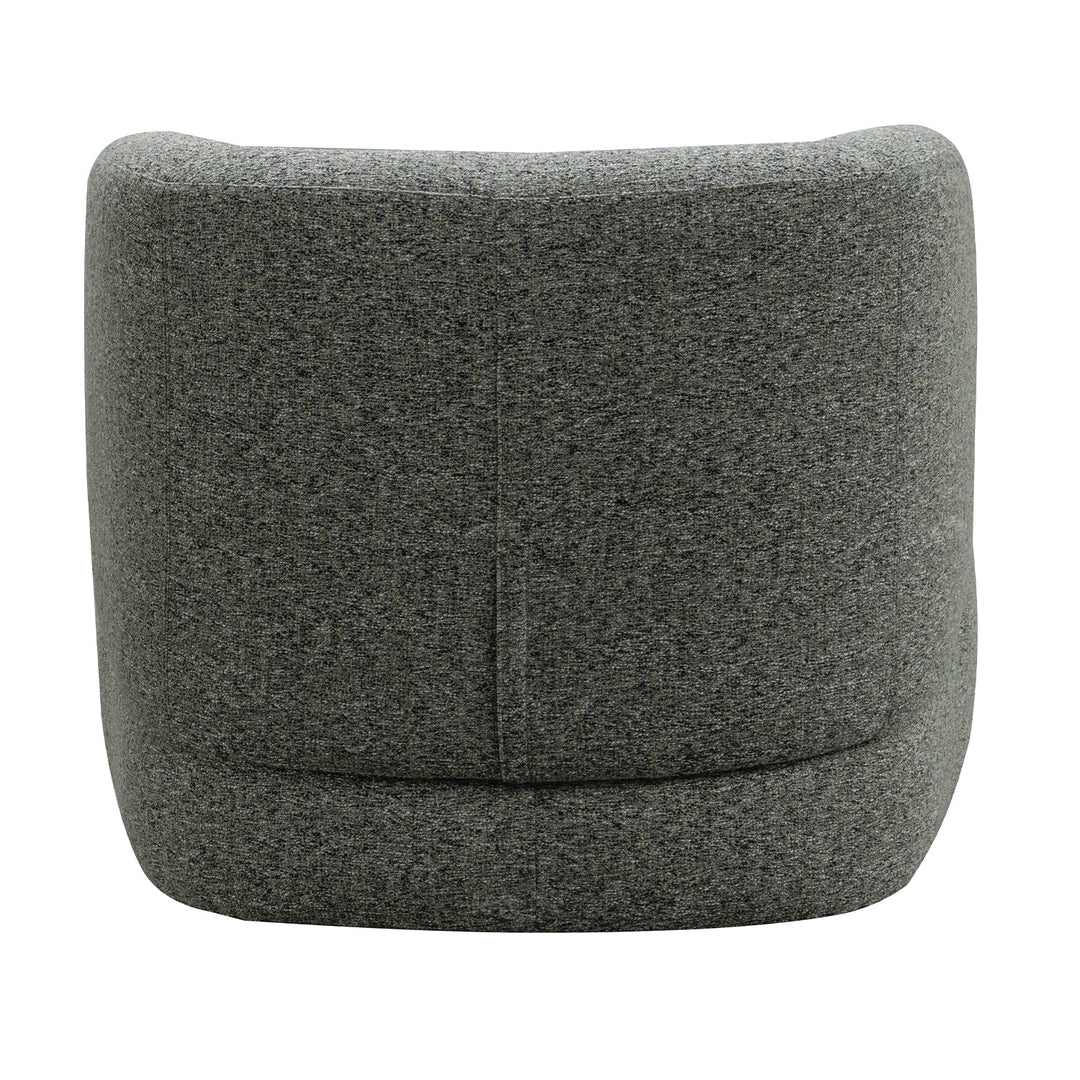 Minimalist fabric revolving 1 seater sofa goyle material variants.