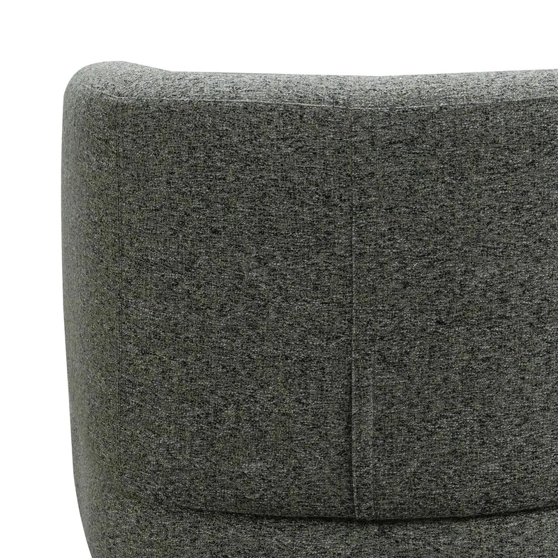 Modern mixed weave fabric revolving 1 seater sofa goyle in details.