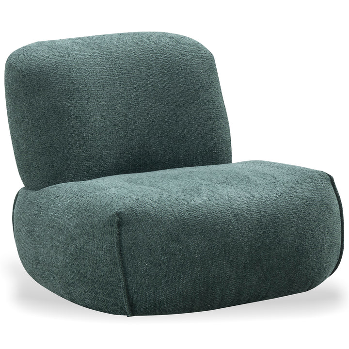 Minimalist Mixed Weave Fabric Revolving 1 Seater Sofa MOSS