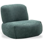Cream Mixed Weave Fabric Revolving 1 Seater Sofa MOSS