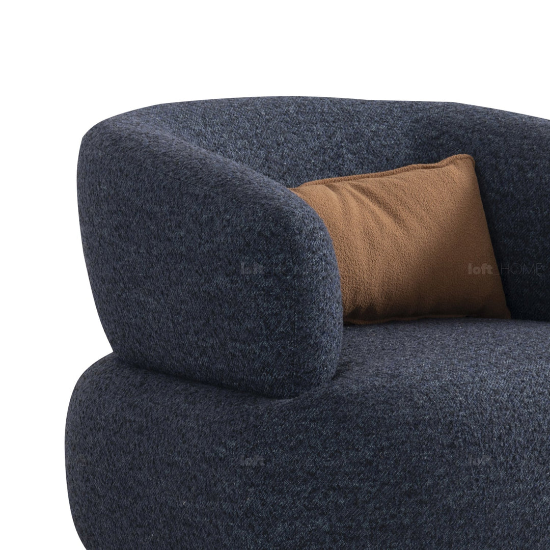 Minimalist fabric revolving 1 seater sofa vance color swatches.