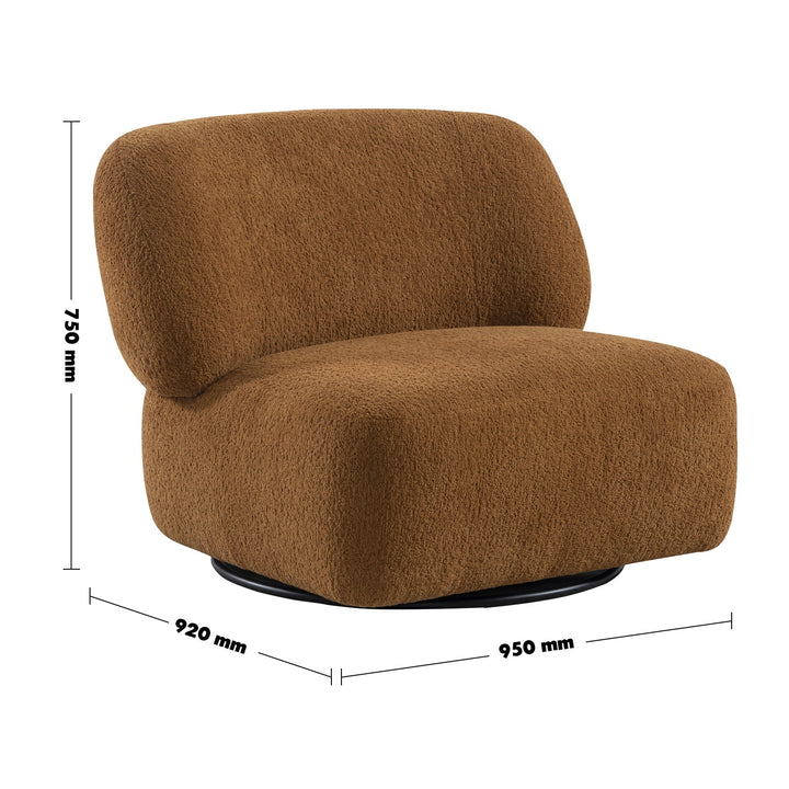 Minimalist fabric revolving 1 seater sofa vigor size charts.