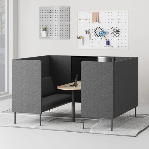 Minimalist Fabric Highback AV Conference 3 Seater Sofa SANTO Good to Know Preview-1