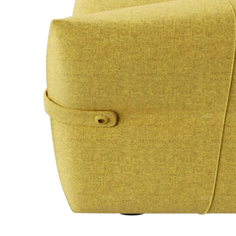 Modern mixed weave fabric 1 seater sofa petals conceptual design.