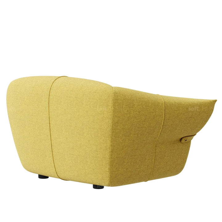 Minimalist mixed weave fabric 1 seater sofa petals detail 3.