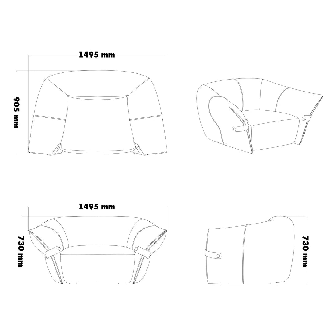 Minimalist mixed weave fabric 1 seater sofa petals size charts.