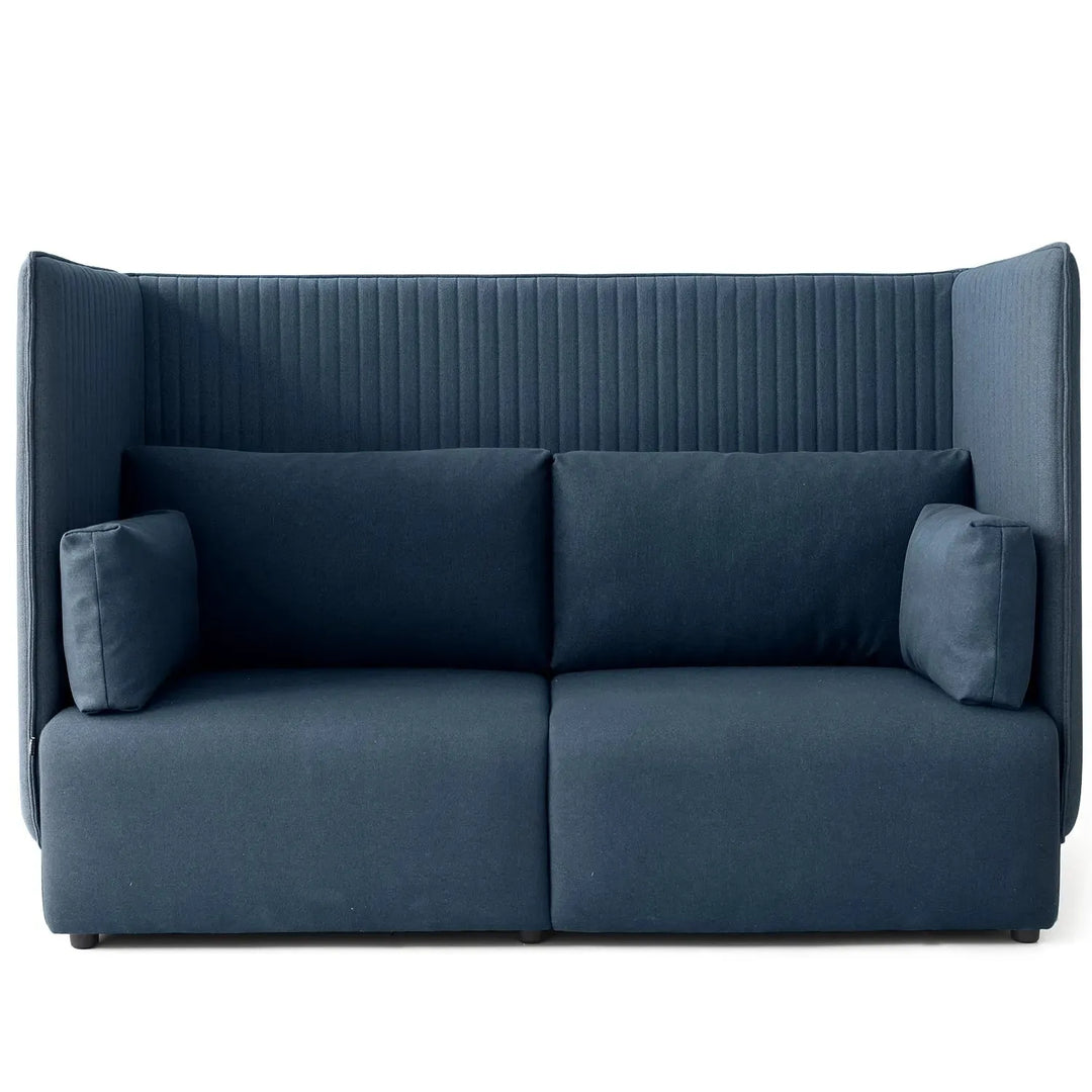 Minimalist mixed weave fabric 2 seater sofa multi detail 10.