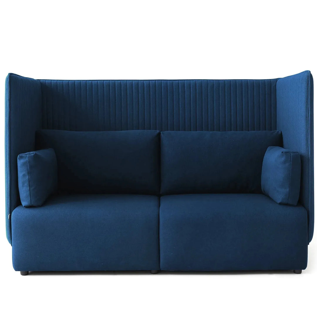 Minimalist mixed weave fabric 2 seater sofa multi detail 12.