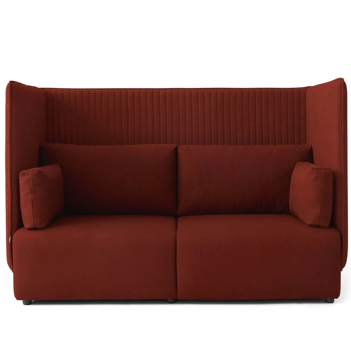 Minimalist mixed weave fabric 2 seater sofa multi detail 13.