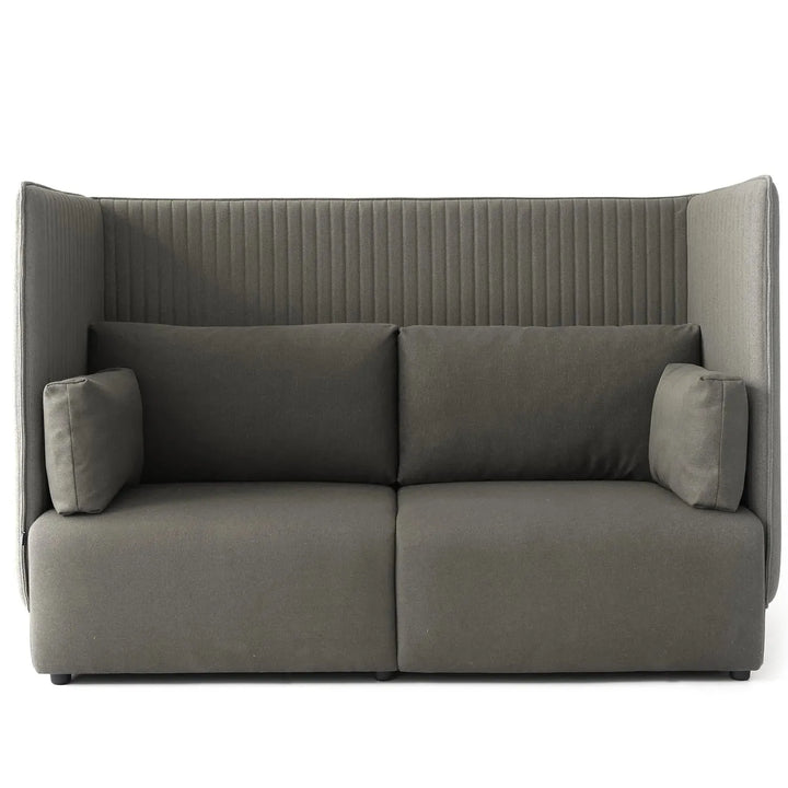 Minimalist mixed weave fabric 2 seater sofa multi detail 14.