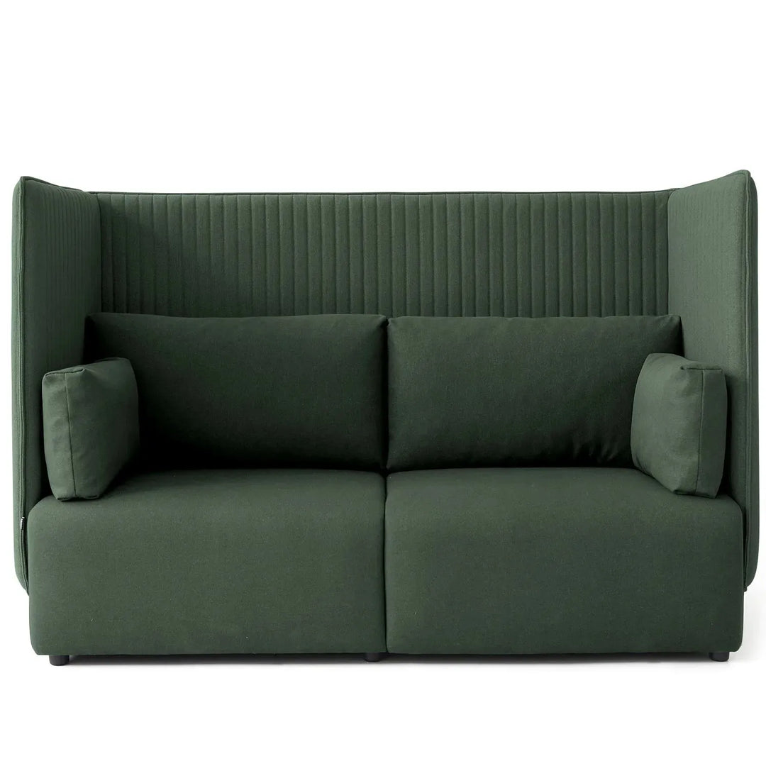 Minimalist mixed weave fabric 2 seater sofa multi detail 16.