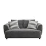 Modern Mixed Weave Fabric 2 Seater Sofa OBLE