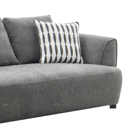 Modern Mixed Weave Fabric 2 Seater Sofa OBLE Good to Know Preview-1