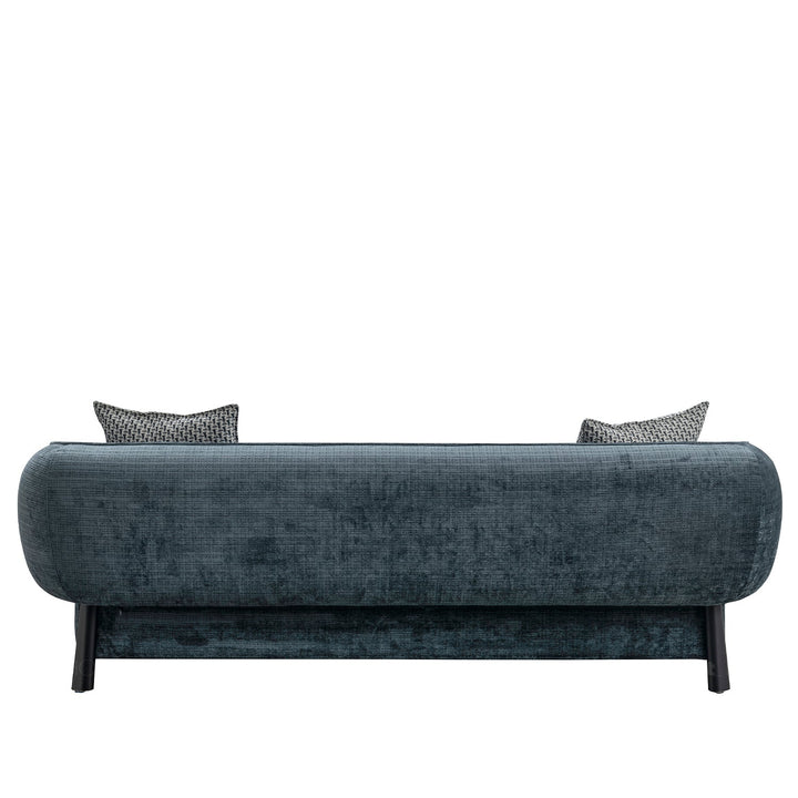 Minimalist mixed weave fabric 3 seater sofa nep color swatches.