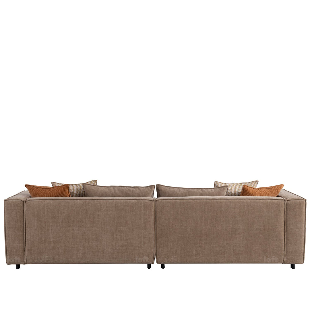 Minimalist mixed weave fabric 4 seater sofa cyus conceptual design.