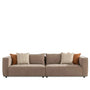 Minimalist Mixed Weave Fabric 4 Seater Sofa CYUS