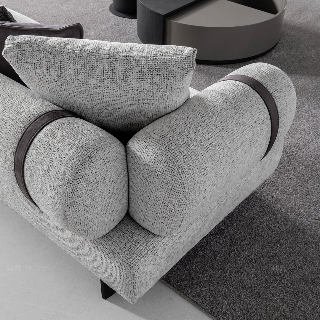 Minimalist mixed weave fabric 4.5 seater sofa divan environmental situation.