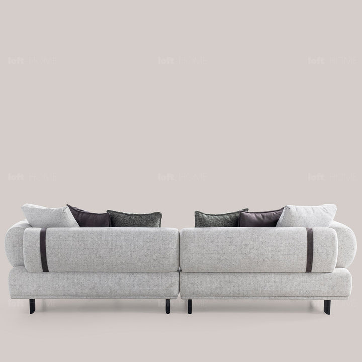 Minimalist mixed weave fabric 4.5 seater sofa divan detail 1.