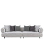 Modern Mixed Weave Fabric 4 Seater Sofa DIVAN