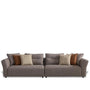 Minimalist Mixed Weave Fabric 4 Seater Sofa GLIDER